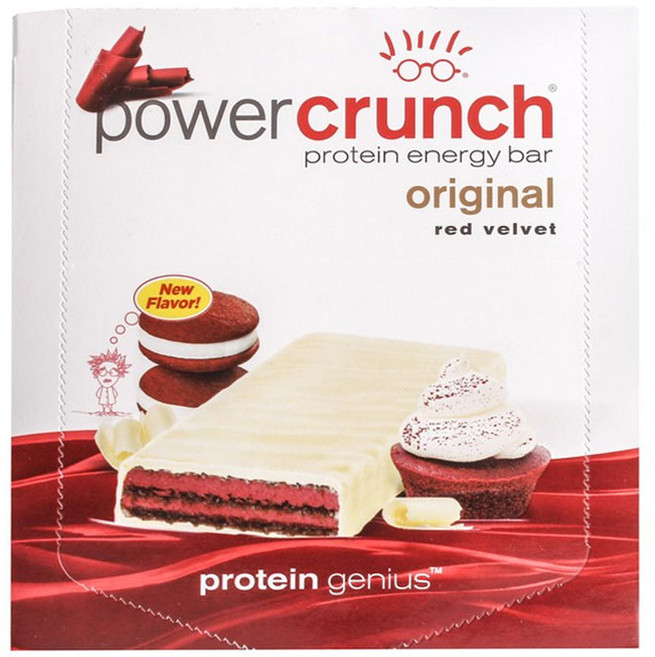 파워크런치 프로틴 에너지 바 오리지널 레드 벨벳, 480g, 1개