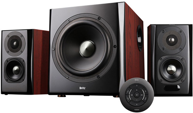 브리츠 2.1채널 하이파이 블루투스 스피커, BR-4390BT, 혼합색상