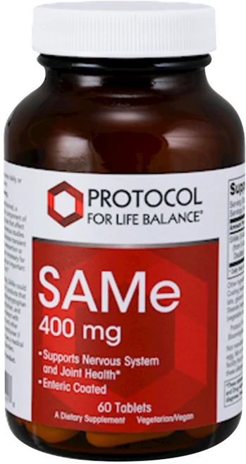 프로토콜포라이프밸런스 SAMe 400mg 타블렛 글루텐 프리 비건, 1개, 60정 - 쿠팡