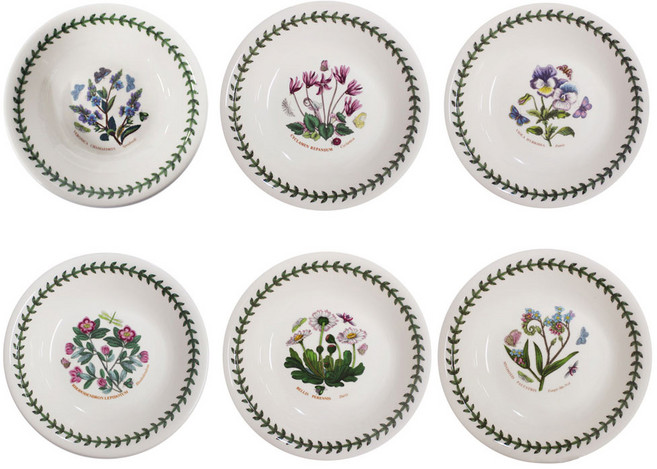 포트메리온 보타닉가든 로우볼, 1세트, 로우볼 6p, 혼합색상