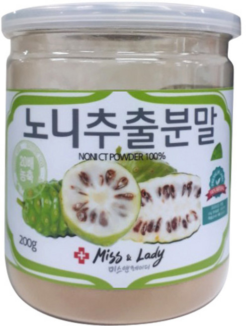 미스앤레이디 노니 20배농축 추출분말, 200g, 1개
