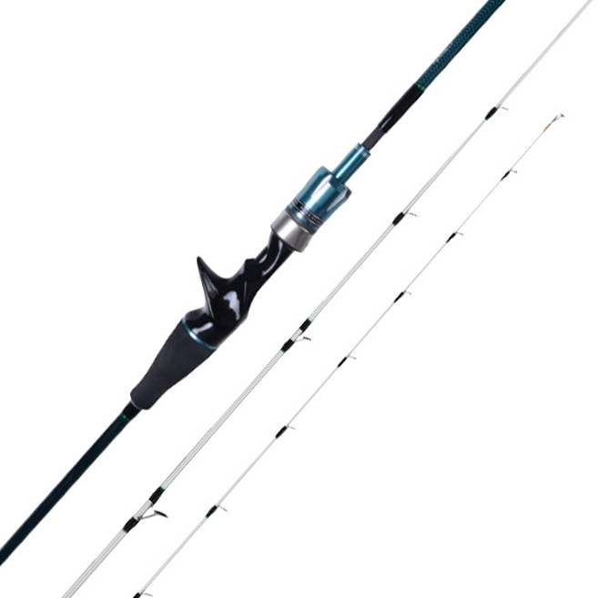 Banax Hades Light Jigging 實心海釣竿, 黑色 + 綠色
