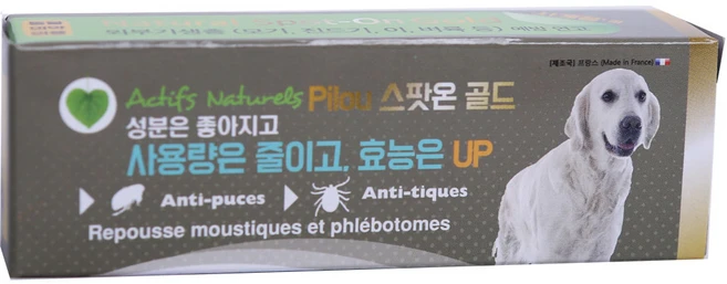 필루 네츄럴 스팟온 골드 진드기 제거용품 대형견, 3ml, 1개 - 쿠팡