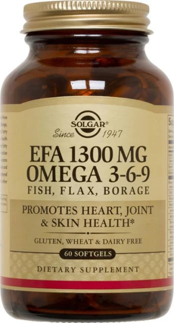 솔가 EFA 1300mg 오메가 3-6-9 소프트젤, 60정, 1개 - 쿠팡