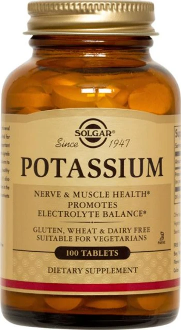 솔가 포타슘 타블렛 글루텐 프리 무설탕, 1개, 100정 - 쿠팡