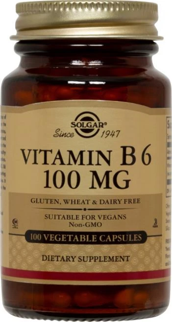 솔가 비타민 B6 100mg 베지터블 캡슐, 1개, 100정 - 쿠팡