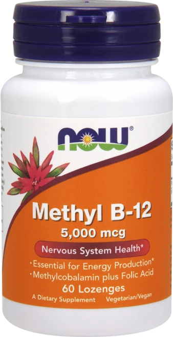 나우푸드 메틸 B-12 5000mcg 로렌지, 60개입, 1개, 60정 - 쿠팡