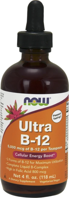 나우푸드 울트라 B-12 5000mcg 비건, 1개, 118ml - 쿠팡