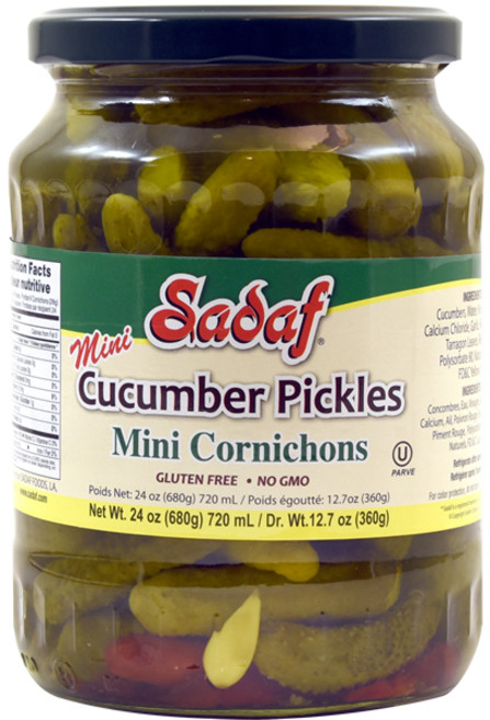 사다프 큐컴버 피클 미니 글루텐 프리, 680g, 1개