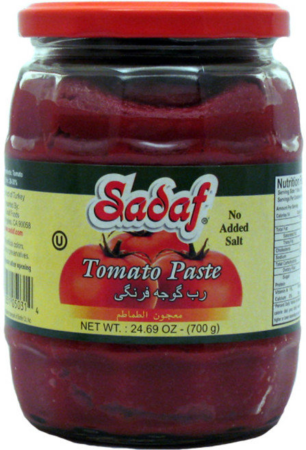 사다프 토마토 페이스트 노 애디드 솔트, 700g, 1개