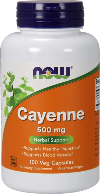 나우푸드 카옌 500mg 베지 캡슐 글루텐 프리 비건, 100정, 1개 - 쿠팡