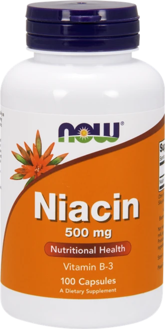 나우푸드 니아신 500mg 캡슐 글루텐 프리, 1개, 100정 - 쿠팡