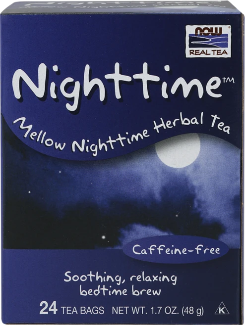 나우푸드 나이트타임 멜로우 허벌 티 무카페인, 48g, 24개입, 1개 - 쿠팡