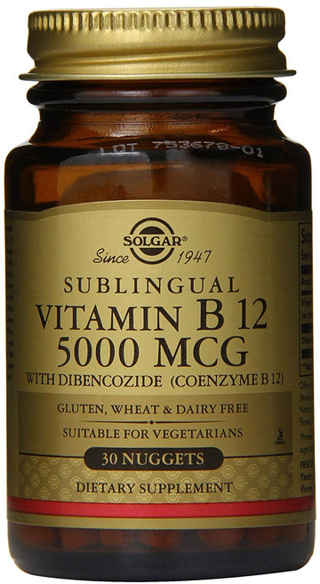 솔가 비타민 B12 5000mcg 너겟 비건, 1개, 30정