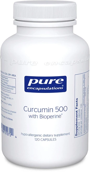 퓨어인캡슐레이션 커큐민 500 바이오페린 캡슐, 1개, 120정 - 쿠팡