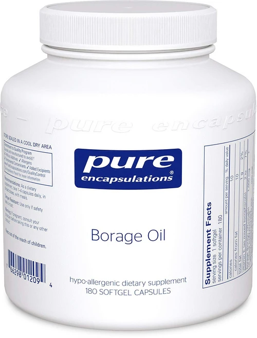 퓨어인캡슐레이션 보리지 오일 소프트젤 캡슐, 1개, 180정 - 쿠팡