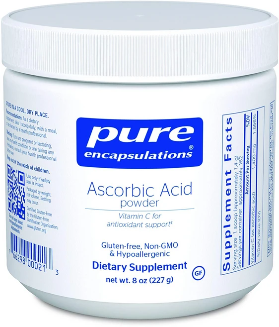 퓨어인캡슐레이션 아스코르브산 파우더 글루텐 프리, 1개, 227g - 쿠팡