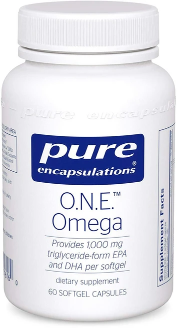 퓨어인캡슐레이션 O.N.E. 오메가 1000mg 소프트젤 캡슐, 1개, 60정 - 쿠팡