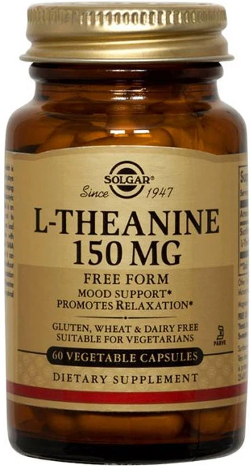 솔가 L-테아닌 프리폼 150mg 베지터블 캡슐 글루텐 프리, 60개입, 1개, 60정 - 쿠팡