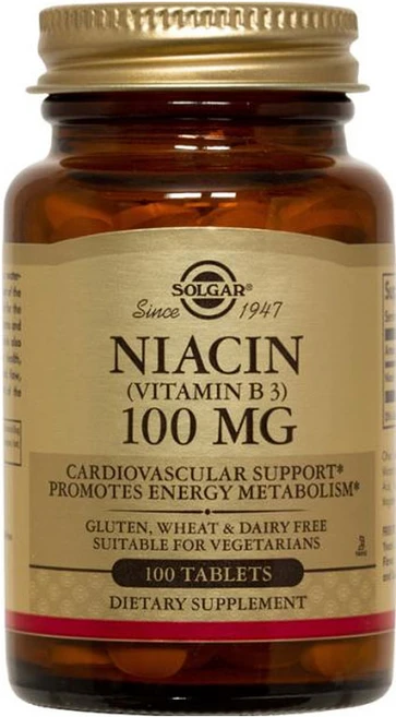 솔가 니아신 비타민 B3 100 mg 타블렛, 100정, 1개 - 쿠팡