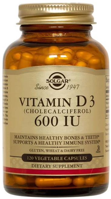 솔가 내추럴 비타민 D3 콜레칼시페놀 600 IU 베지터블 캡슐, 120개입, 120정, 1개 - 쿠팡