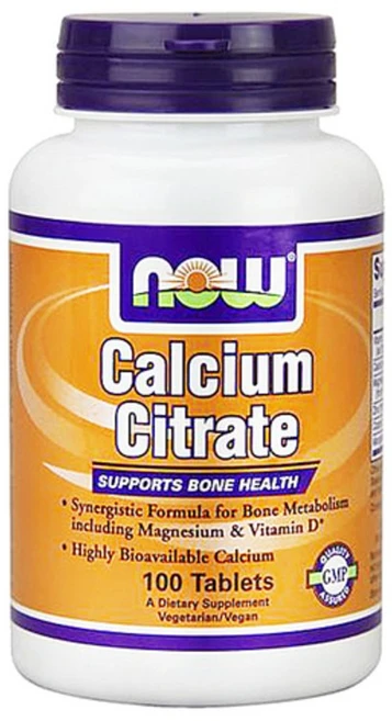 나우푸드 칼슘 구연산염 타블렛 글루텐 프리, 100정, 1개 - 쿠팡