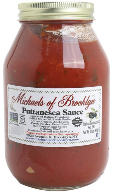Michaels Of Brooklyn 퓨타네스카 소스, 907g, 1개
