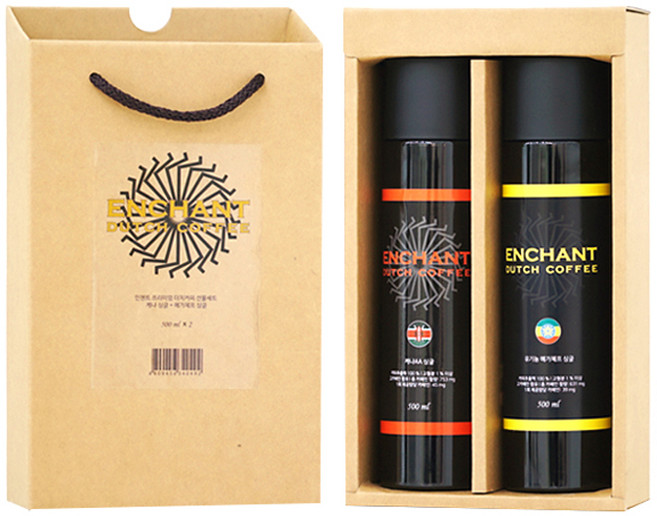 바나바스 인챈트 프리미엄 더치커피 선물세트, 케냐 싱글 + 예가체프 싱글, 1세트