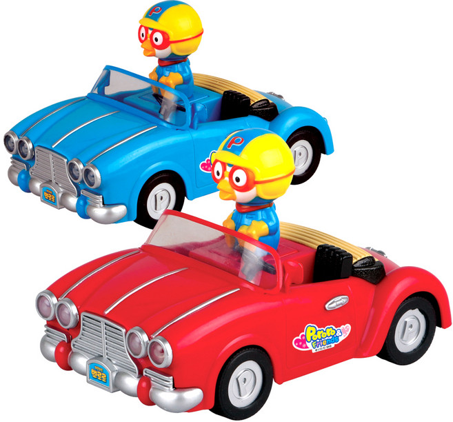Pororo 淘氣小企鵝 按壓滑行車, 1個, 混合顏色