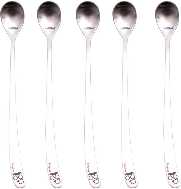 봉쥬키친 슬림티스푼, 혼합 색상, 5개