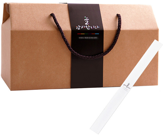 끈손잡이 다용도 손잡이박스 5호 4p + 늘 감사합니다 띠지 4p, 혼합 색상, 1세트