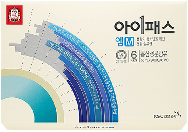 정관장 아이패스 M 홍삼 30개입 + 쇼핑백, 1.5L, 1박스