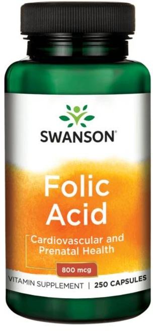 스완슨 엽산 800mcg 캡슐, 1개, 250정 - 쿠팡