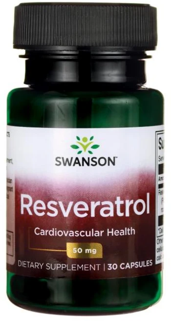 Swanson 레스베라트롤 50mg 캡슐, 1개, 30정 - 쿠팡