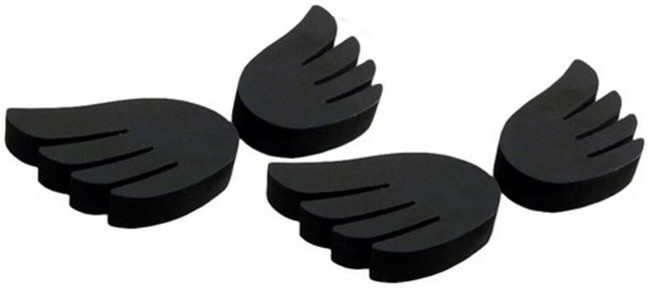 나이트라이트 반사 도어가드 엔젤윙, 블랙, 4개
