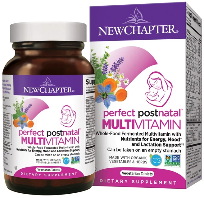 뉴챕터 퍼펙트 포스트네이탈 멀티비타민 베지테리안 타블렛, 1개, 192정 - 쿠팡