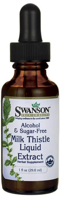 스완슨 무알코올 & 무설탕 밀크 시슬 리퀴드 추출물, 1개, 29.6ml - 쿠팡