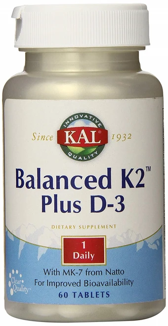 Kal 밸런스드 K2 플러스 D-3 타블렛, 60개입, 1개, 60정 - 쿠팡