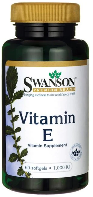 스완슨 비타민 E 1000IU 소프트젤, 60개입, 1개, 60정 - 쿠팡