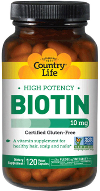 컨트리라이프 비오틴 10mg 비건 캡슐, 120정, 1개