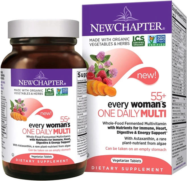 New Chapter Inc. 55+ 에브리데이 우먼 원 데일리 멀티 베지테리안 타블렛, 1개, 72정 - 쿠팡