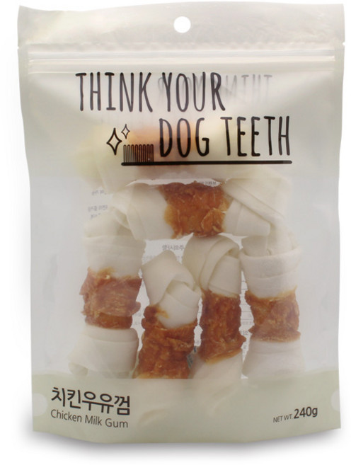 띵크유어도그티 강아지 딩고껌 중형 6P, 치킨, 240g, 1개