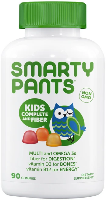 스마티팬츠비타민 키즈 컴플리트 앤 파이버 멀티비타민 + 오메가 3 구미, 90개입, 1개, 90정 - 쿠팡