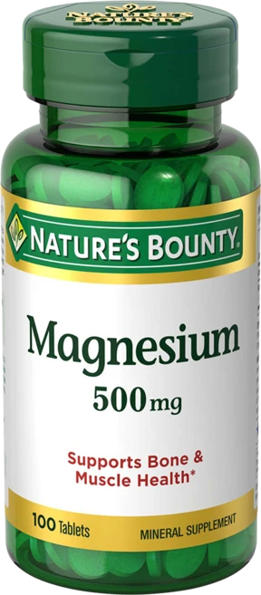 네이쳐스바운티 마그네슘 500mg 타블렛, 100정, 1개 - 쿠팡