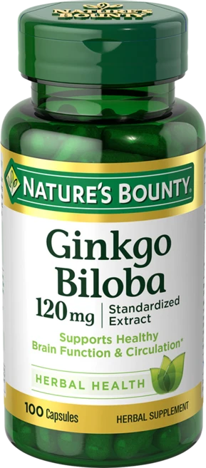 네이쳐스바운티 징코 빌로바 120mg 캡슐, 100정, 1개 - 쿠팡