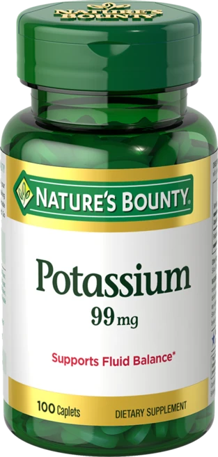 네이쳐스바운티 포타슘 99mg 캐플렛 글루텐 프리 무설탕, 1개, 100정 - 쿠팡