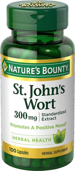 네이쳐스바운티 세인트 존스 워트 300mg 캡슐 무설탕 글루텐 프리, 1개, 100정