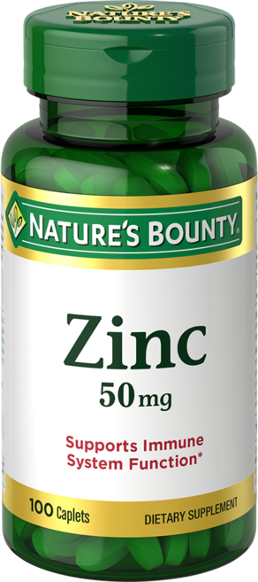 네이쳐스바운티 아연 50mg 글루텐 프리 캐플렛, 100정, 1개
