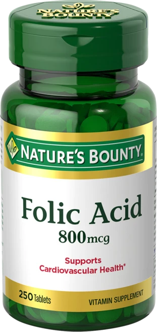 네이쳐스바운티 엽산 800mcg 타블렛, 250정, 1개 - 쿠팡