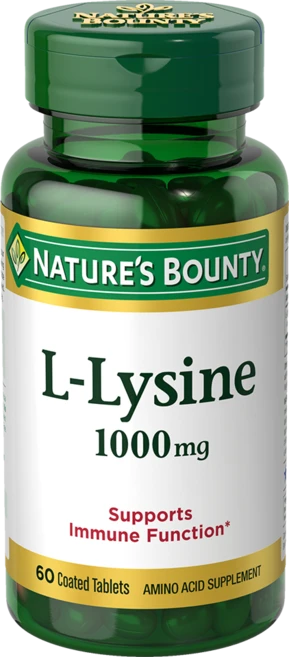 네이쳐스바운티 L-라이신1000mg 비건 타블렛, 60개입, 1개, 60정 - 쿠팡